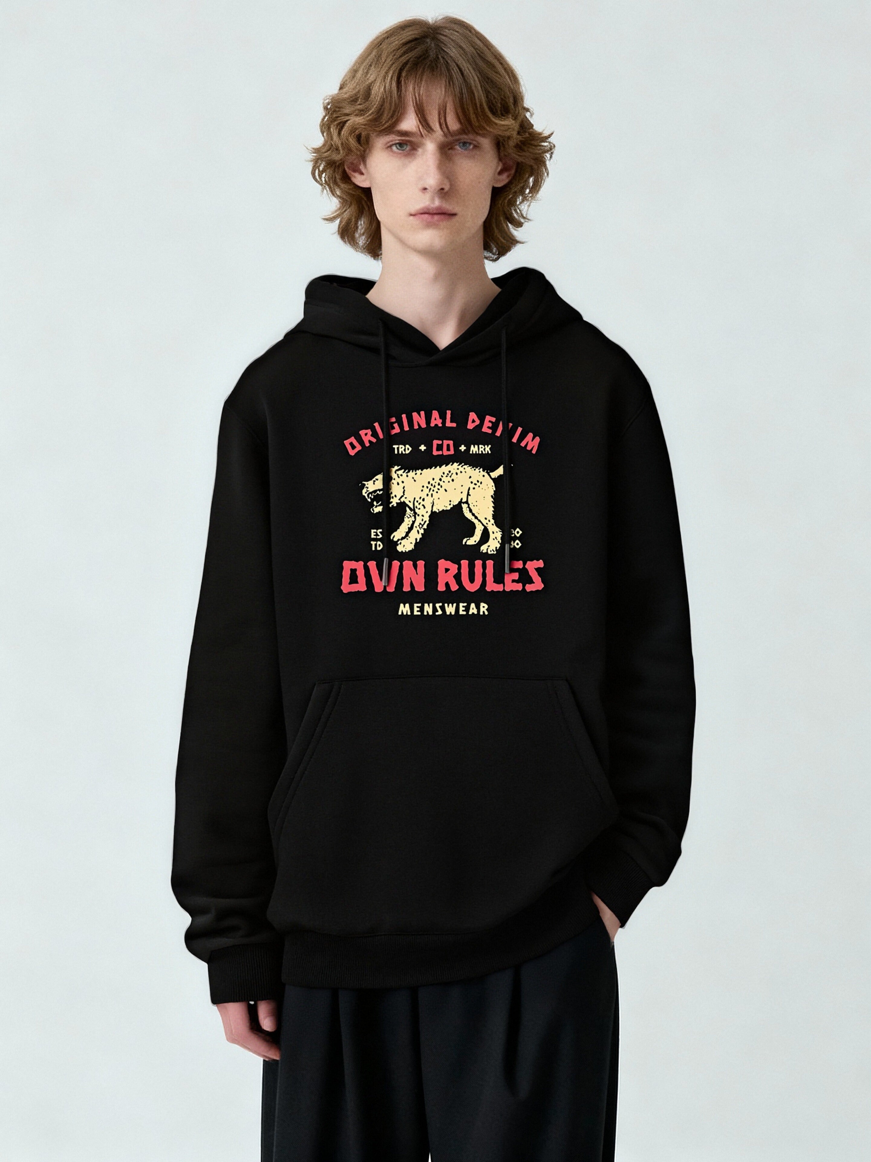 "OWN RULES Original Denim" Graphic Hoodie