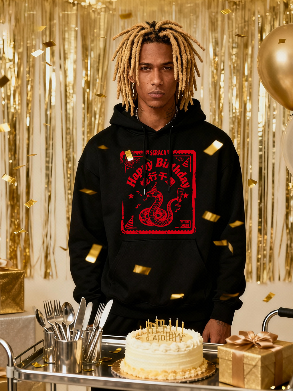Chinese Zodiac Snake Birthday Hoodie