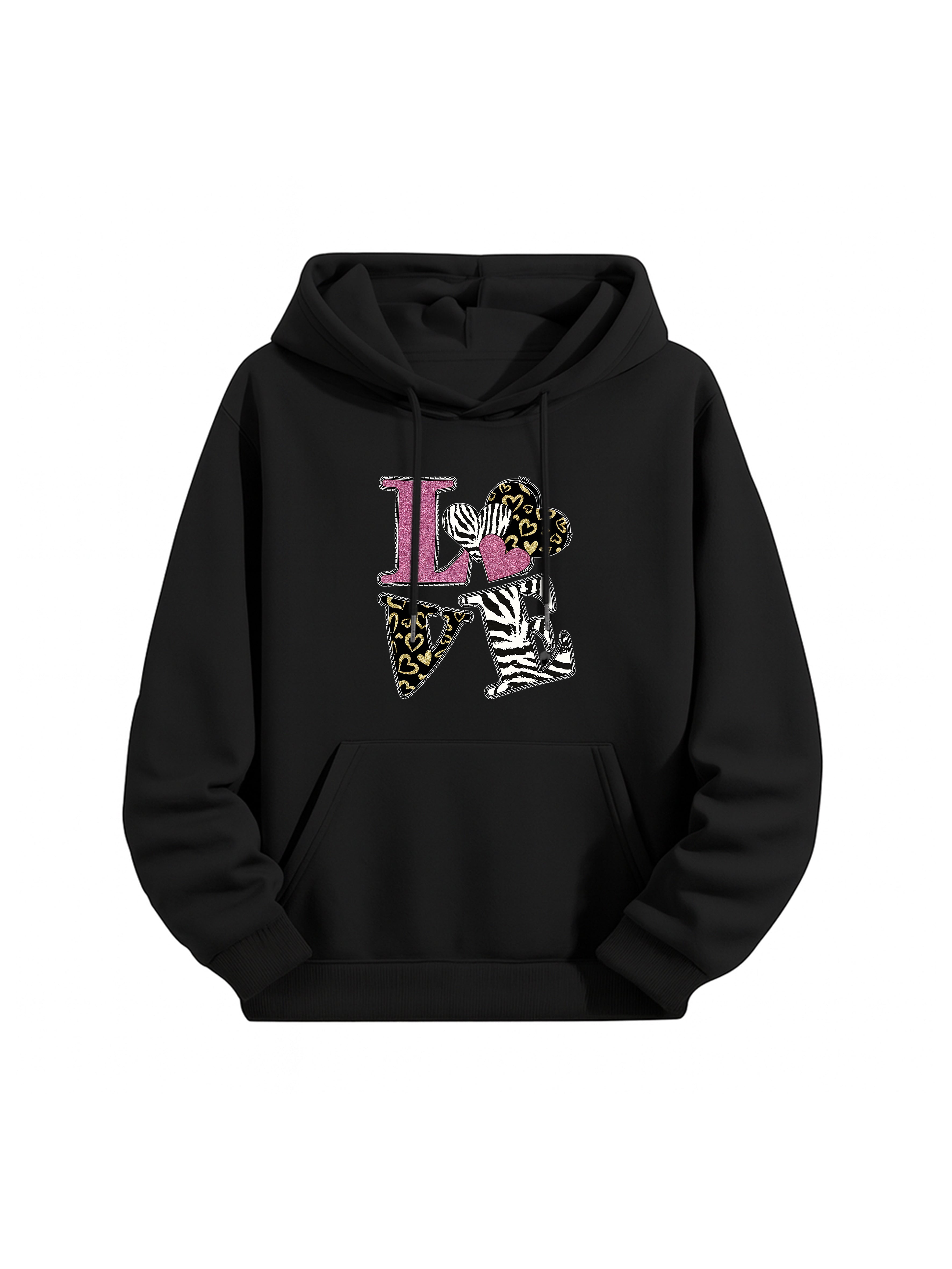Edgy Leopard & Zebra Couple Hoodies