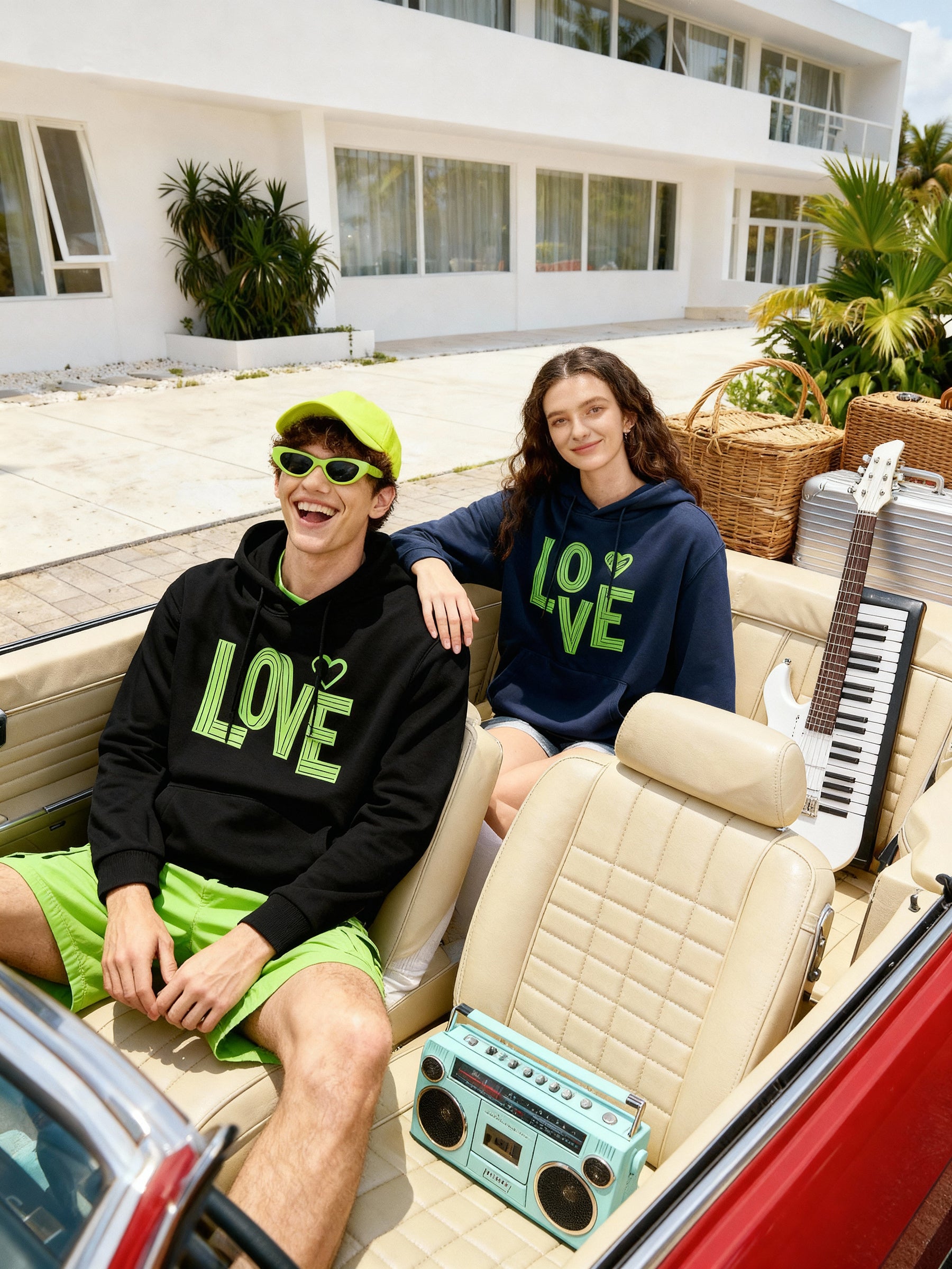 Vibe Love Couples Hoodie