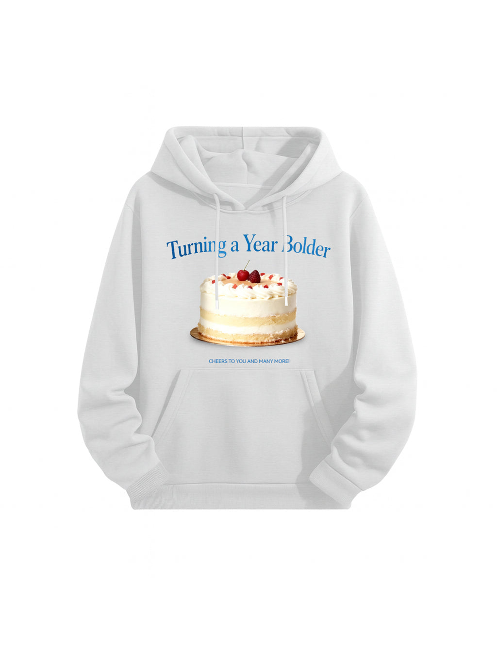 Bolder Year Birthday Cake Hoodie