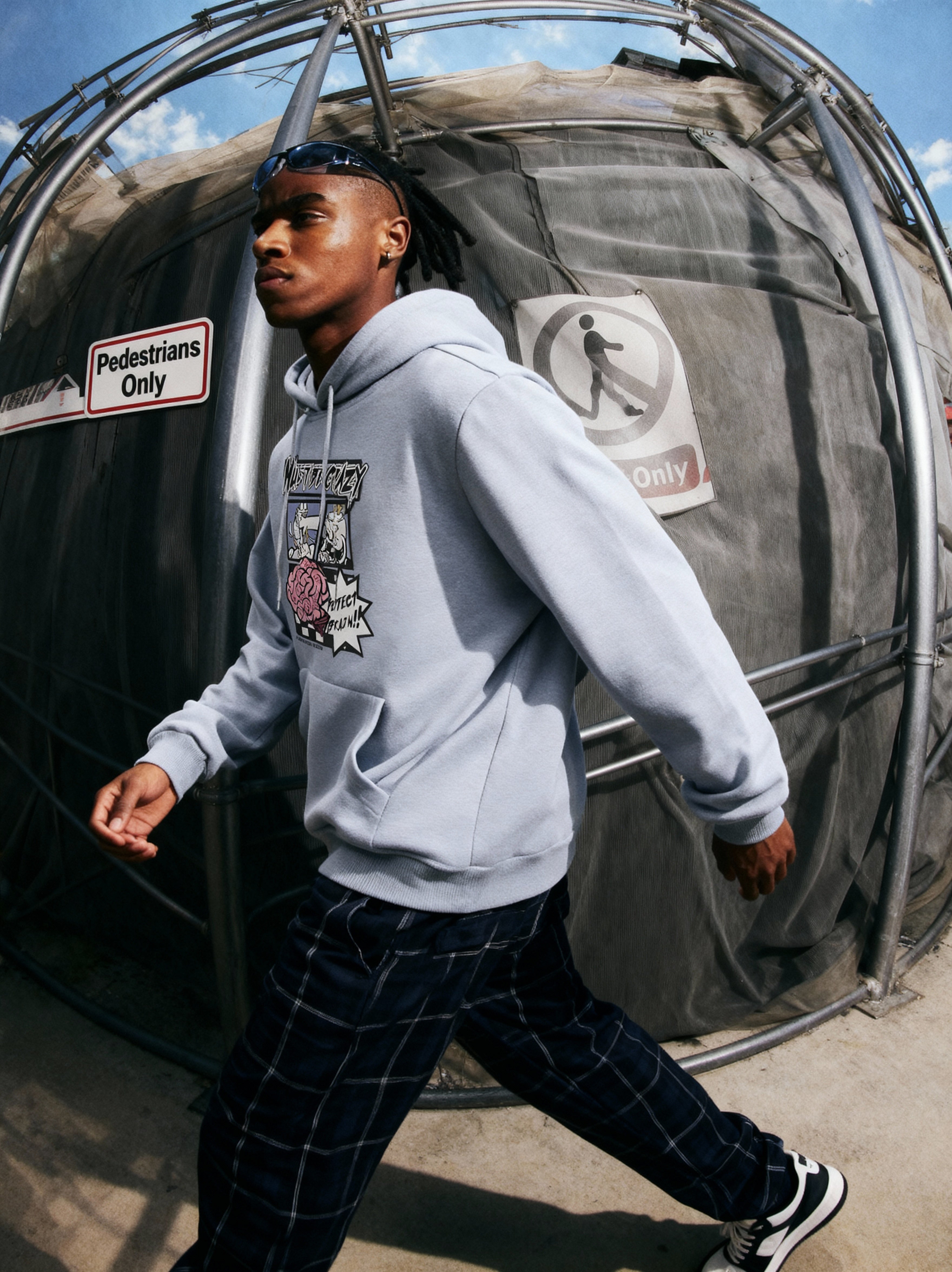 Comic Cyber Brain Urban Hoodie