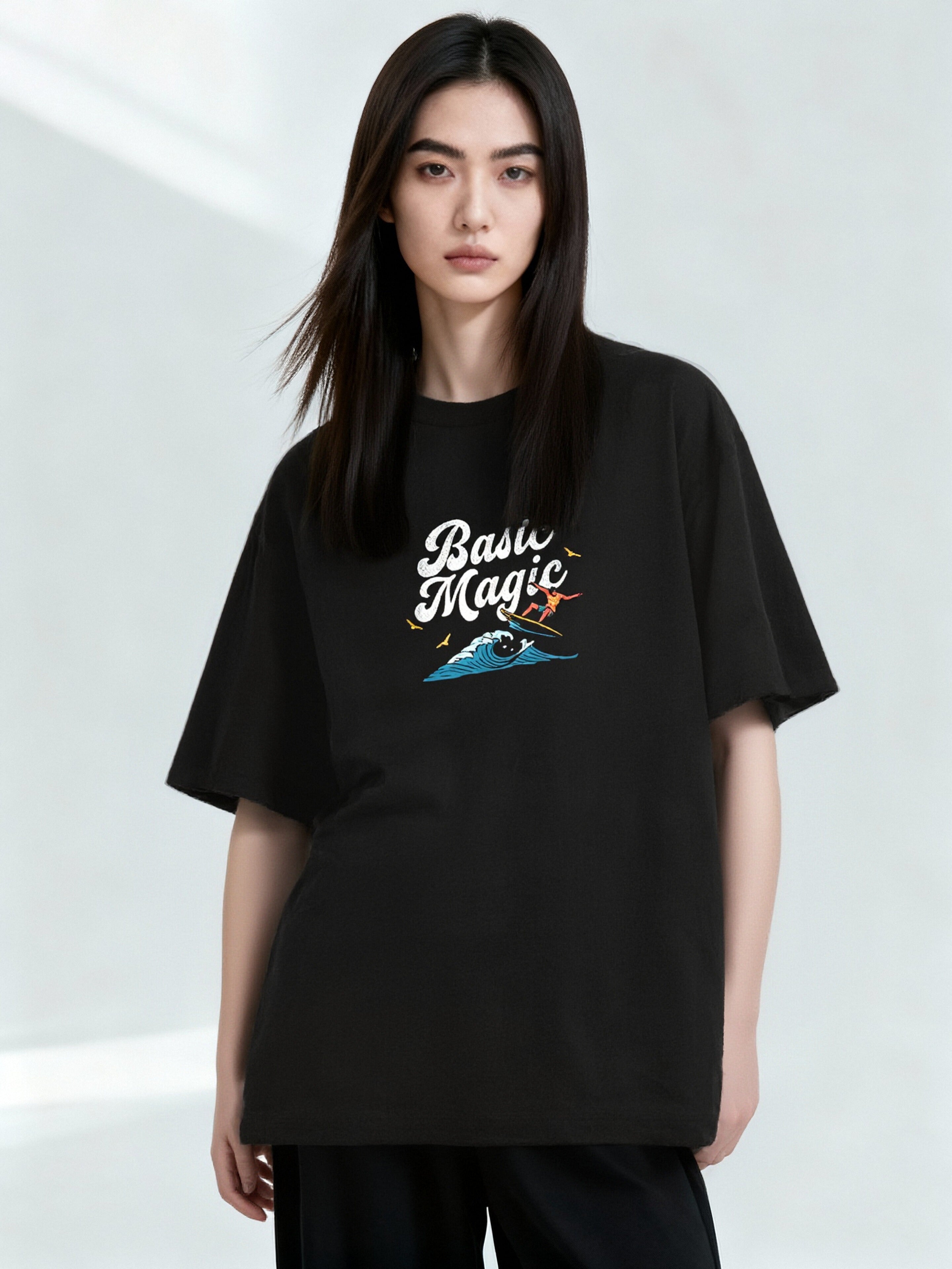 “Basic Magic Surfing” Graphic T shirt