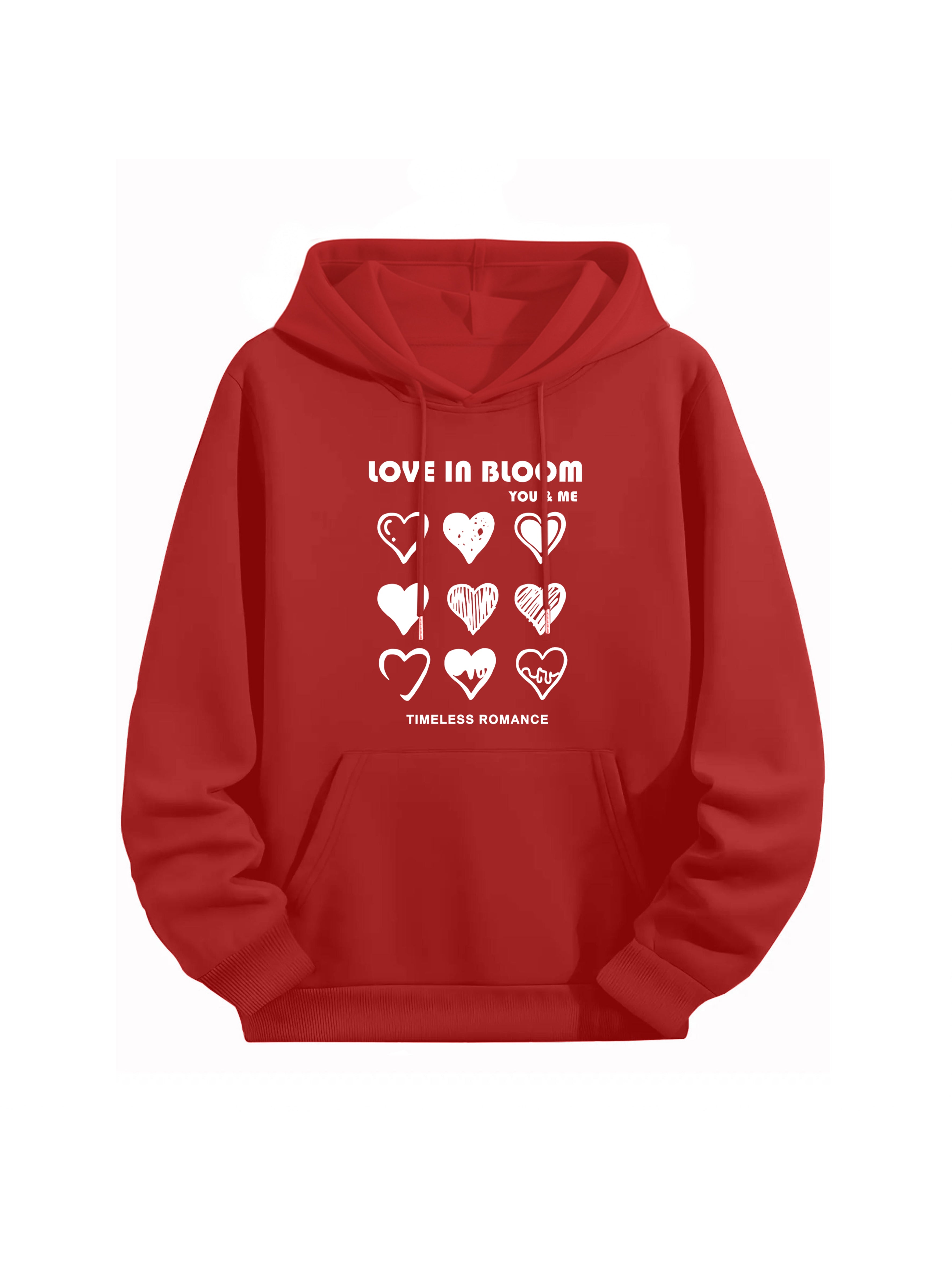 "Love in Bloom" Couple Matching Hoodies