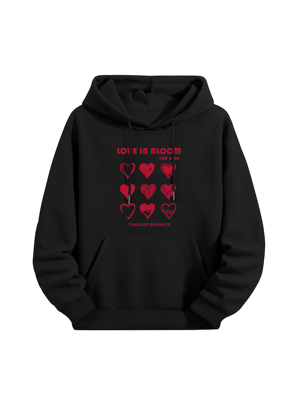 "Love in Bloom" Couple Matching Hoodies