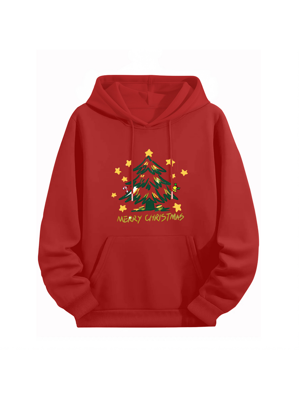 Christmas Retro “Tree & Stars” Graphic Hoodie