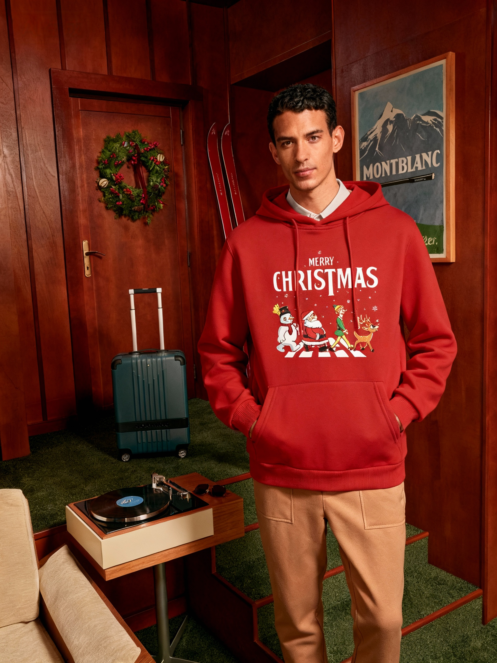 Merry Christmas Abbey Road Style Hoodie