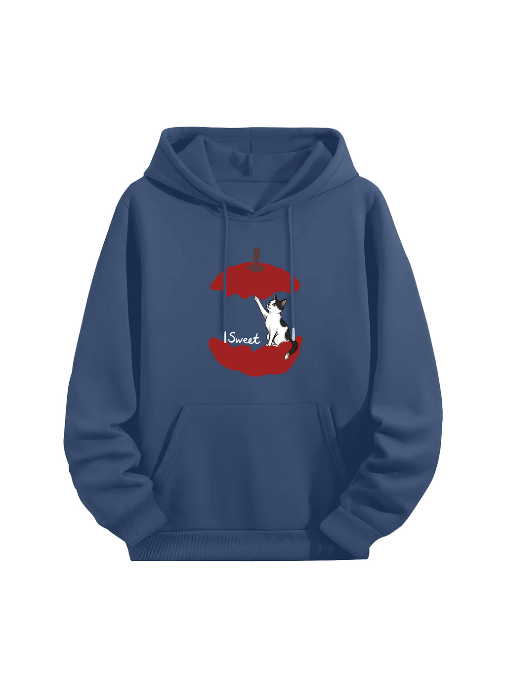 Sweet Feline Bond Couple Hoodies