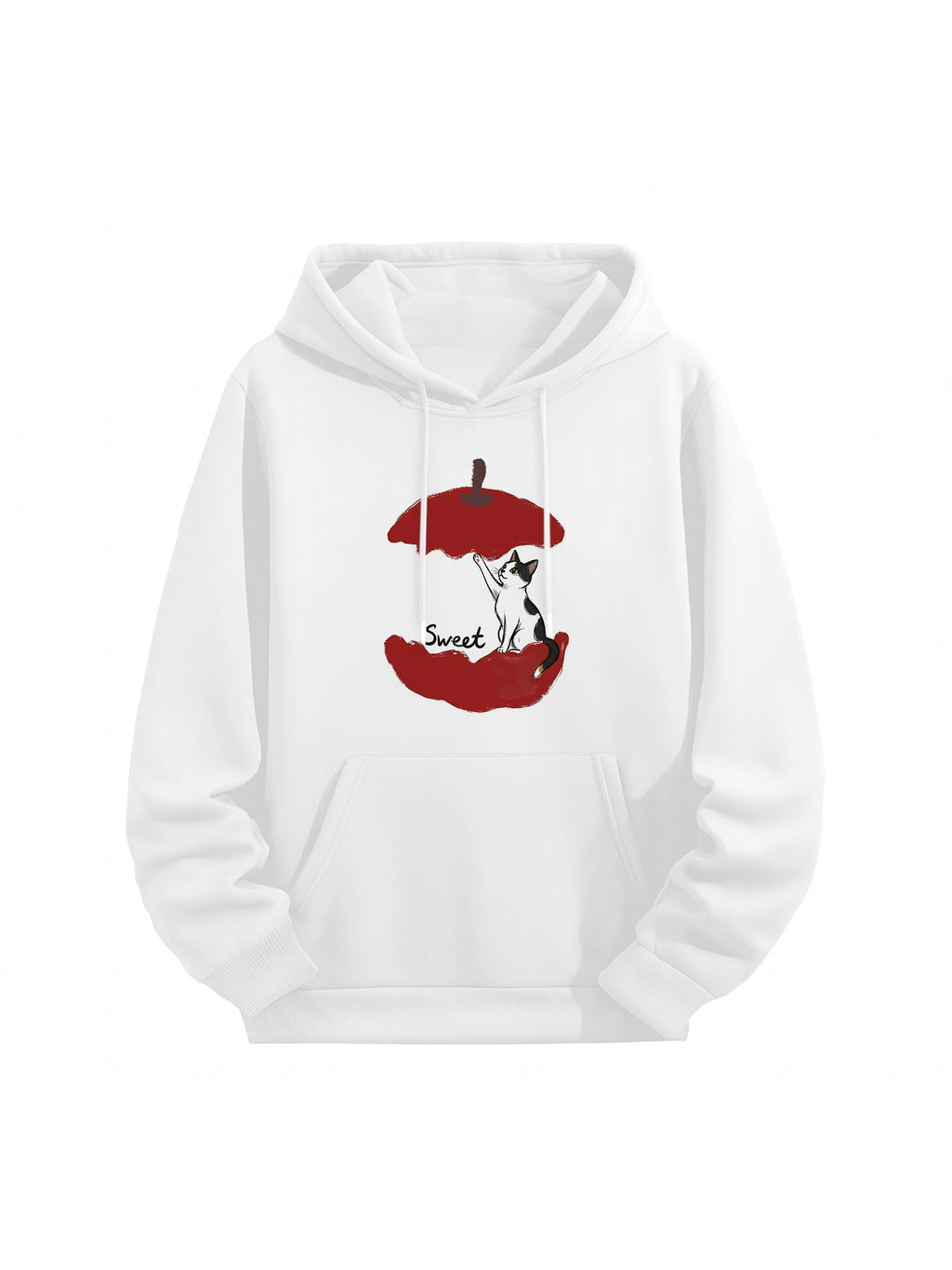 Sweet Feline Bond Couple Hoodies