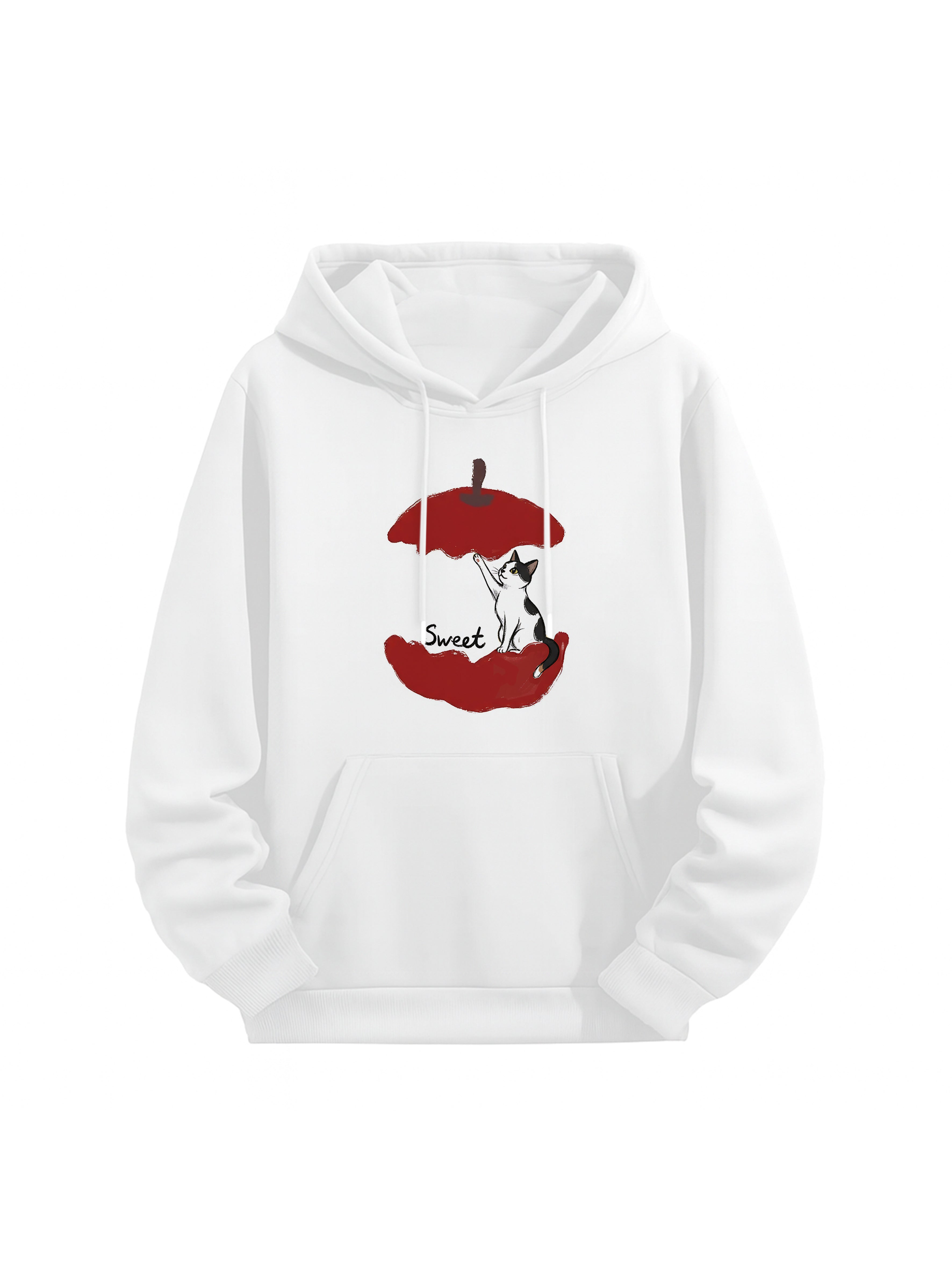 Sweet Feline Bond Couple Hoodies