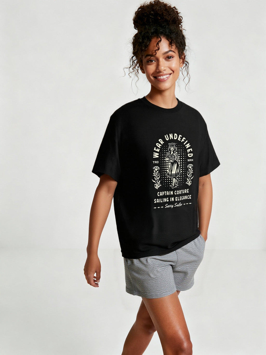 "Wear Undefined Captain Couture" Graphic T shirt