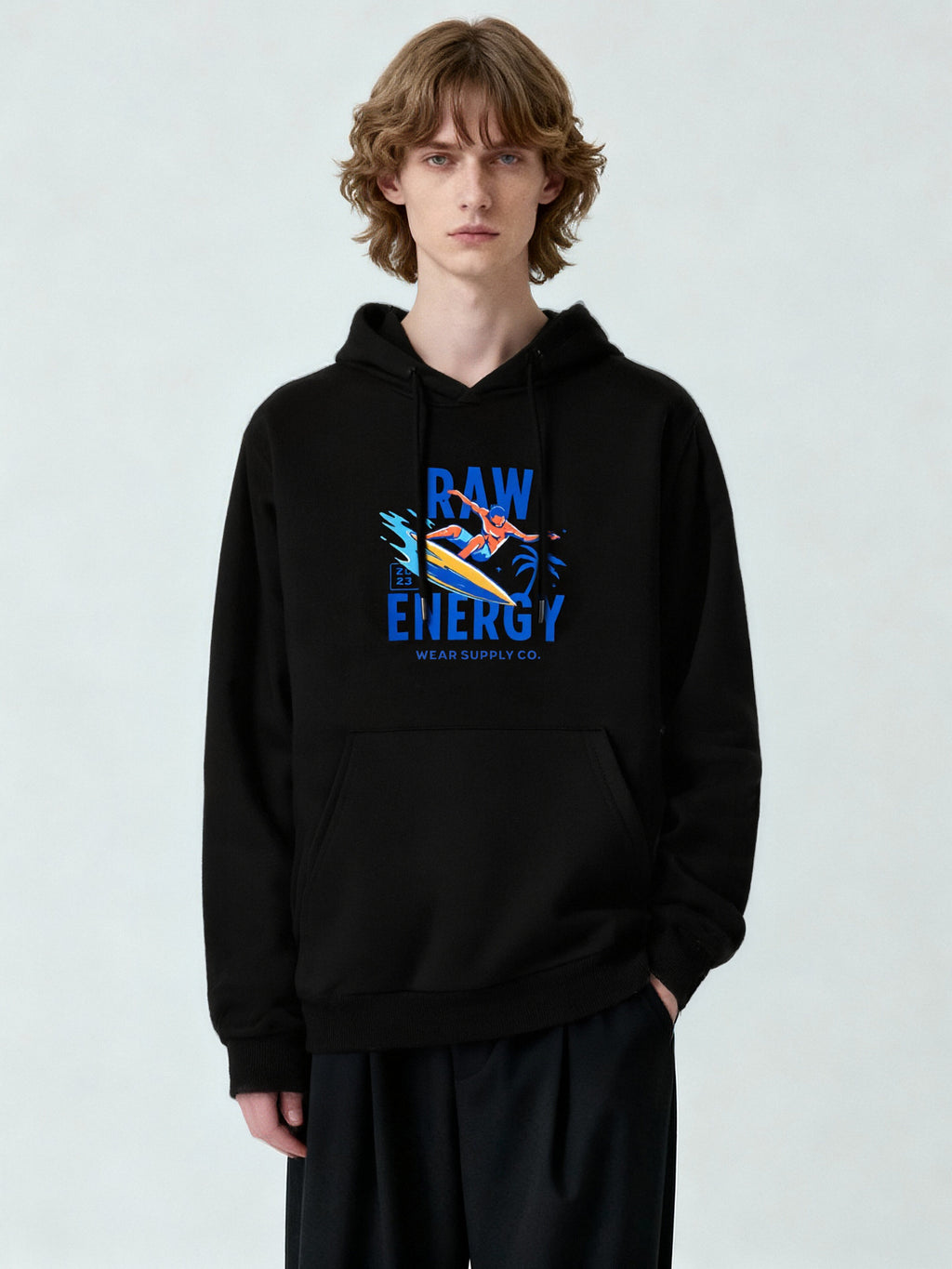 Surf “Raw Energy” Graphic Hoodie