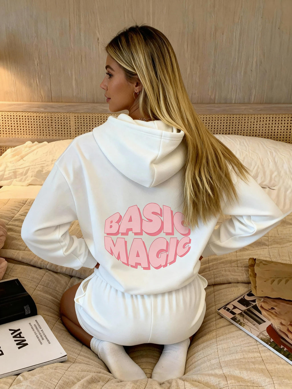 3D Typography Girly Street Hoodie