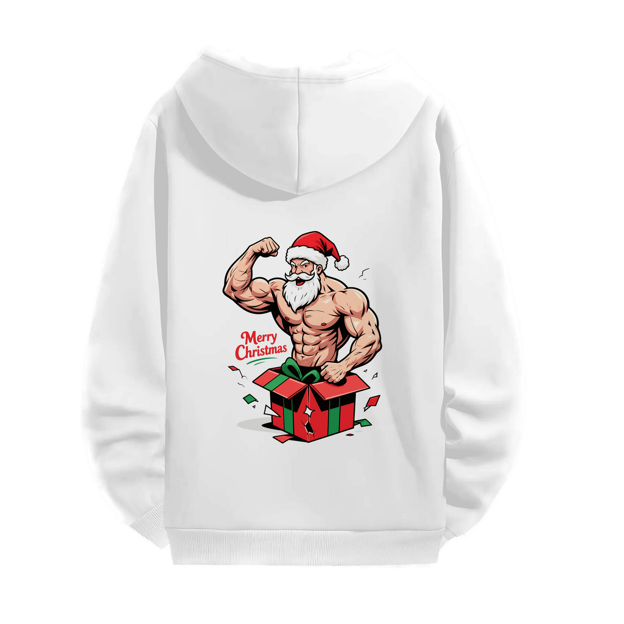Muscular Santa Christmas Hoodie