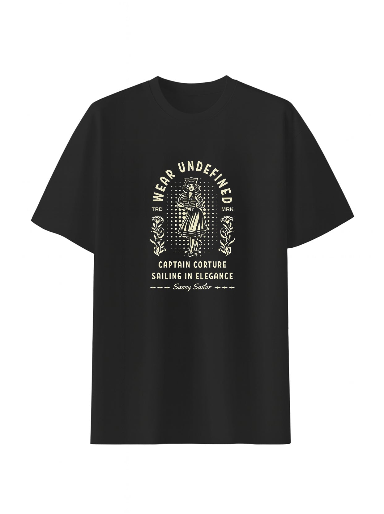 "Wear Undefined Captain Couture" Graphic T shirt