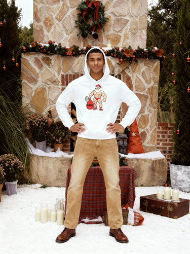 Muscle Santa Gains Christmas Hoodie