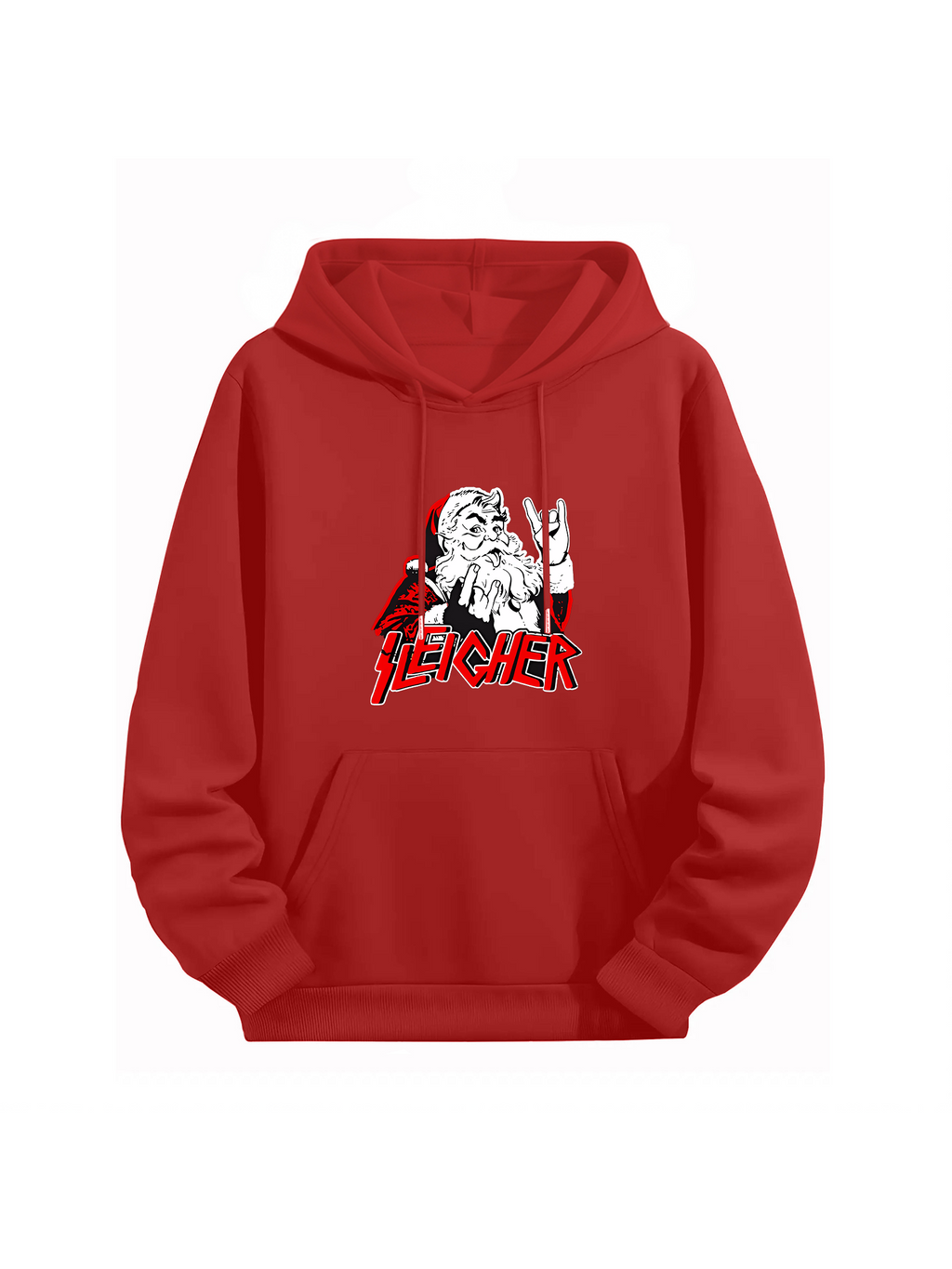 "Rock Santa Sleigher" Punk Style Christmas Hoodie