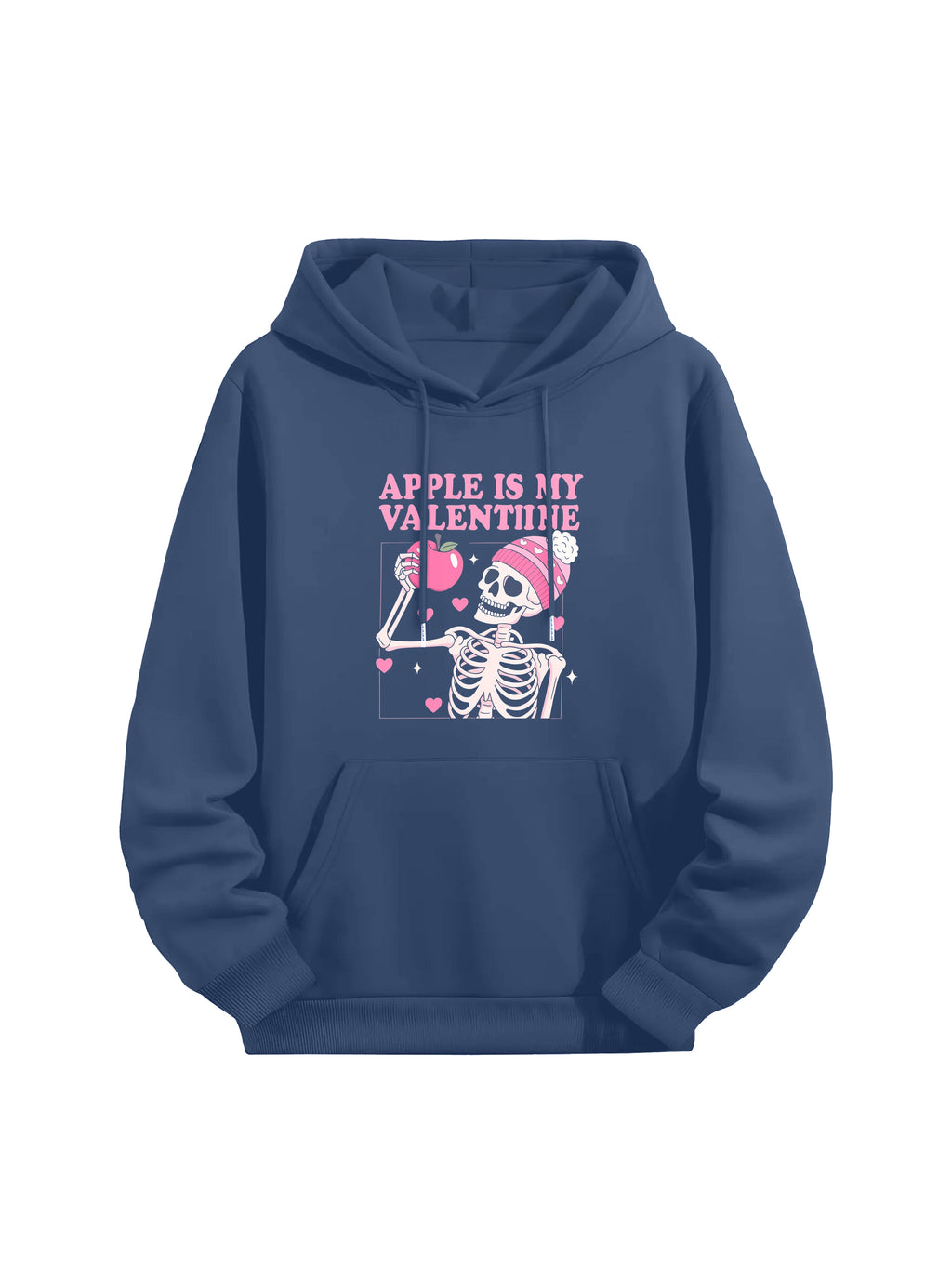 Apple Valentine Skeleton Couples Hoodies