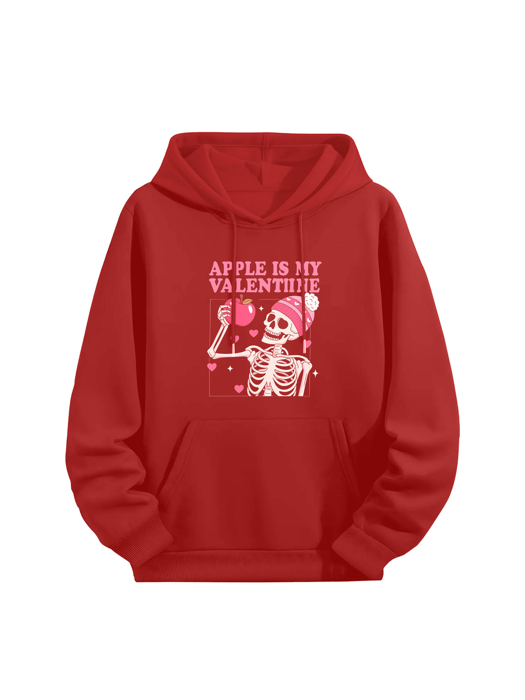 Apple Valentine Skeleton Couples Hoodies