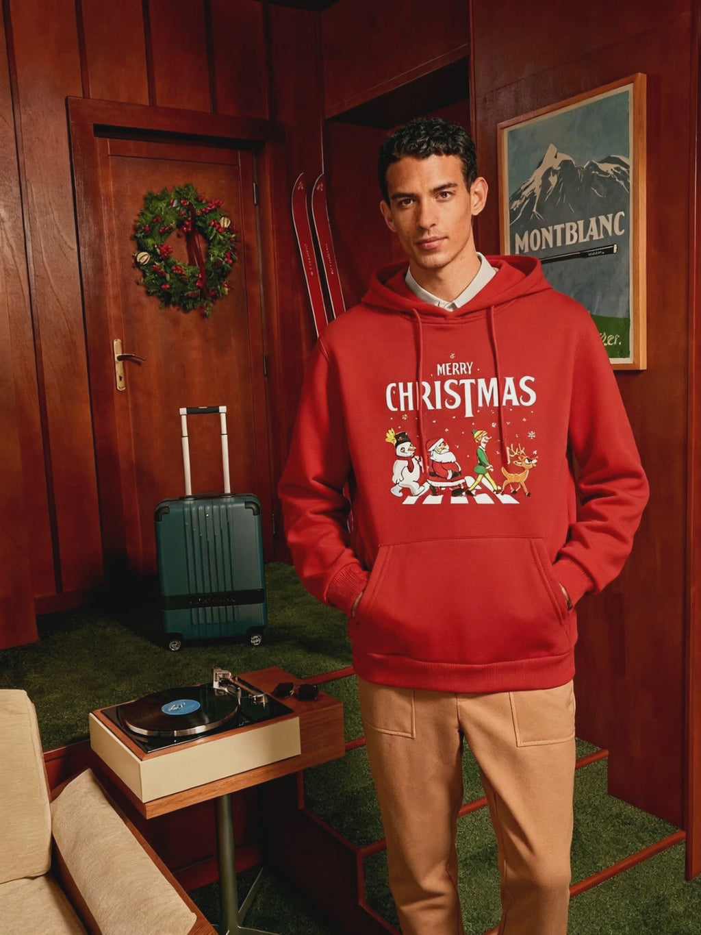 Merry Christmas Abbey Road Style Hoodie