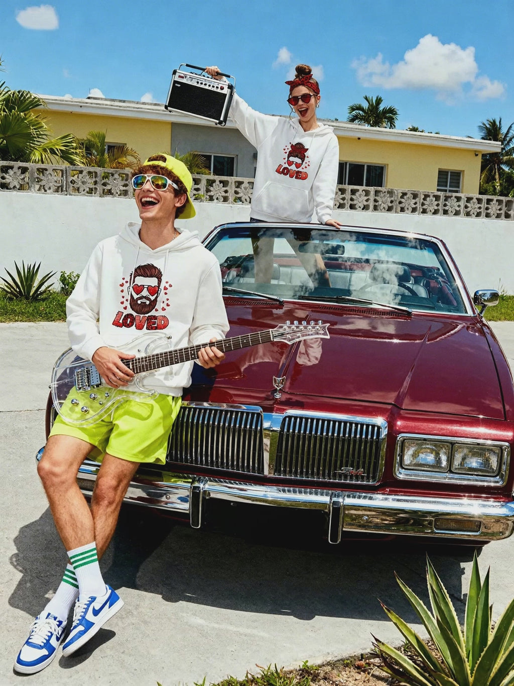 Vintage Affection Couple Hoodies